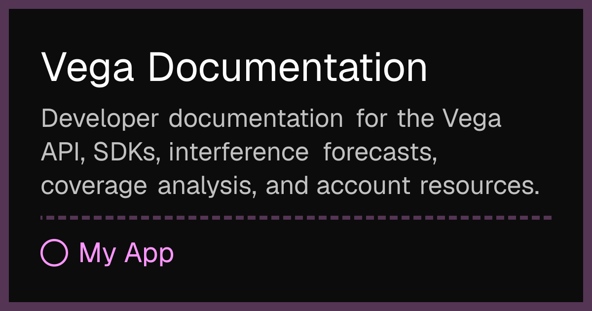 Vega Documentation